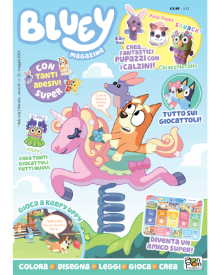 Bluey Magazine n. 13 con Costruisci la tua Bluey e Bingo